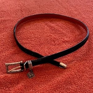 Brighton Black Leather Belt